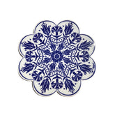 White & Navy Blue Turkish Trivet